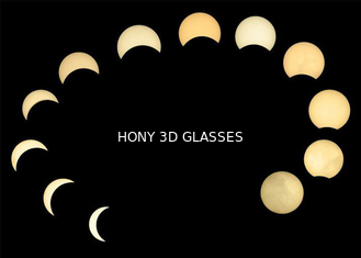 Modifique las gafas del eclipse solar de la cartulina/los vidrios de visión del eclipse para requisitos particulares blanco del color