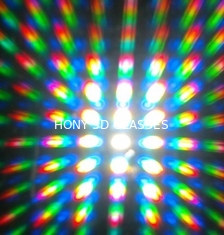 Papel de arte grueso lindo de los vidrios de los fuegos artificiales de las lentes 3D para el festival