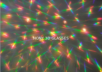 los vidrios del delirio del concierto 3D mueven de un tirón encima de los vidrios del arco iris del festival del fuego artificial