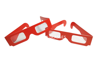 Vidrios ciánicos rojos 3d de la impresión de encargo durables con la lente de la profundidad de Chromad