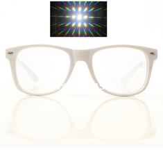 Vidrios de encargo del efecto de la prisma de los fuegos artificiales del arco iris de los vidrios 3D de la difracción 3D
