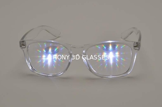 Los vidrios plásticos de los fuegos artificiales 3D de las demostraciones ligeras espesan a FCC RoHS del CE de la lente