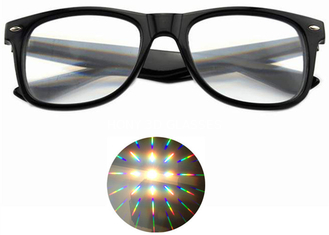Últimos vidrios de la difracción - vidrios del delirio del estilo del arco iris 3D del efecto EDM de la prisma 3D