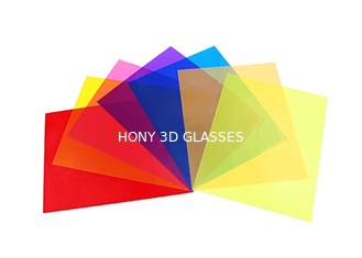 Hojas polarizadas color de oro azul rojo brillante de 0 películas del grado para LCD, película del polarizador del LCD color con el pegamento