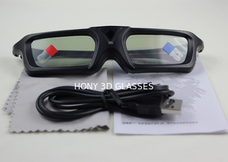 Vidrios activos infrarrojos del obturador 3D TV universales con el mini conector USB