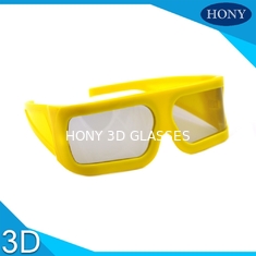 Vidrios polarizados lineares 3D del marco grande amarillo 148 * 52 * 155m m para el cine