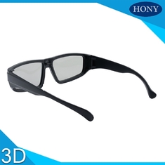 3D vidrios polarizados lineares adultos, vidrios pasivos 3D con el marco negro