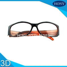 Vidrios polarizados lineares 3D del marco duro de la capa con color negro/anaranjado