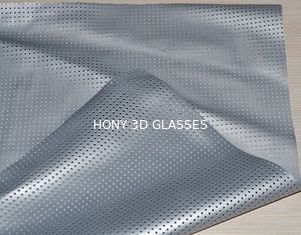 Pantalla de proyección perforada de la plata del Pvc plegable para el cine 3D