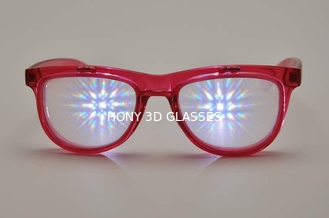Vidrios plásticos de los fuegos artificiales 3D con las lentes del laser del PVC o del ANIMAL DOMÉSTICO de 1.0m m