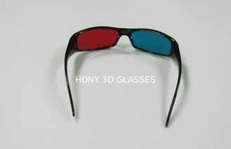 vidrios ciánicos rojos plásticos 3D de las lentes del ANIMAL DOMÉSTICO de 1.6m m para el juego de ordenador, película