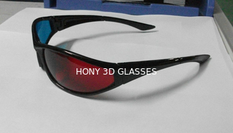 Los vidrios ciánicos rojos plásticos respetuosos del medio ambiente 3D polarizaron para la película de la mirada 3d