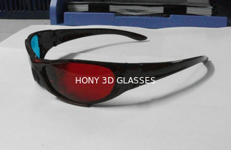 Ciánico rojo de los vidrios Anaglyphic plásticos de moda 3D con las lentes del ANIMAL DOMÉSTICO de 1.6m m