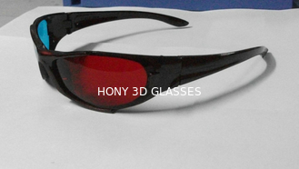 Ciánico rojo de los vidrios Anaglyphic plásticos de moda 3D con las lentes del ANIMAL DOMÉSTICO de 1.6m m