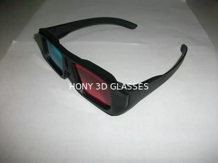 Vidrios ciánicos rojos plásticos 3D del ABS con las lentes del ANIMAL DOMÉSTICO de 0.16m m