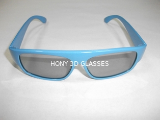 La circular plástica azul roja polarizó 3D los vidrios ROHS, EN71