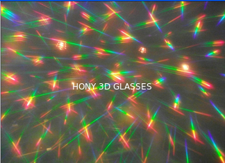 papel de vidrios olográfico de los fuegos artificiales 3d con las lentes del laser del PVC/del ANIMAL DOMÉSTICO de 0.06m m