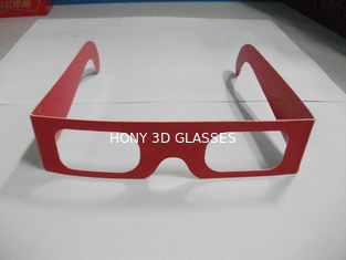 Vidrios de papel separados espectro 3D disponibles para 3D la imagen, tamaño de 143x37m m