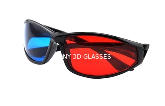 Los vidrios ciánicos rojos plásticos 3D del ABS amistoso de Eco polarizaron la película de observación 3d