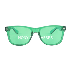 400 lentes protectoras ULTRAVIOLETA del color de las gafas de sol UVB de la terapia del color 9