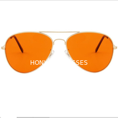 Rasguño anti de impulso del marco metálico de las gafas de la terapia del color del humor durable