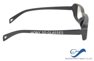 Los vidrios plásticos 3D, circular del marco plástico de la elegancia de los hombres polarizaron los vidrios del ordenador 3D