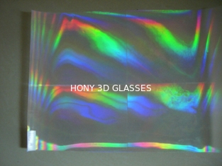 El arco iris plástico del marco/difracta los vidrios de los fuegos artificiales 3d en sitio del viaje