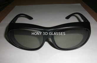 Vidrios circulares plásticos verdes de la polarización 3D para el tamaño grande del cine