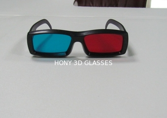 Azul rojo polarizado circular de los vidrios 3D