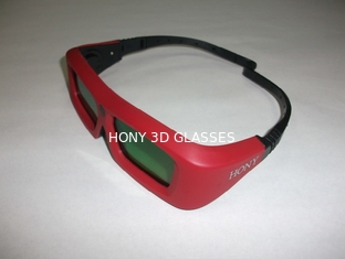 vidrios activos 0.7ma del obturador 3D TV DLP del vínculo rojo de 120Hz VR con la batería de litio CR2032