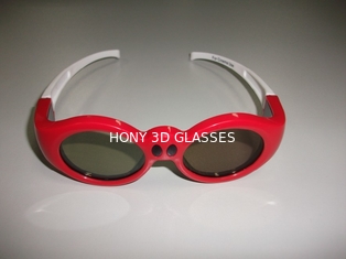 Vidrios ultra claros del vínculo 3D del DLP para los niños con el marco plástico rojo