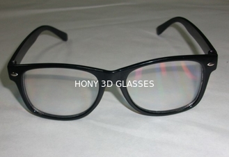 Gafas plásticas del marco del arco iris 3D de los fuegos artificiales de la PC durable adulta de los vidrios