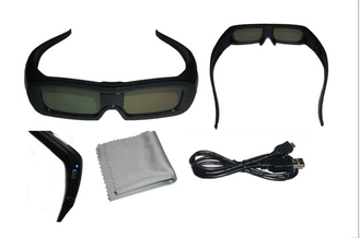 vidrios activos universales del obturador 3D del sostenido de 120Hz Panasonic con las lentes del LCD de la reacción