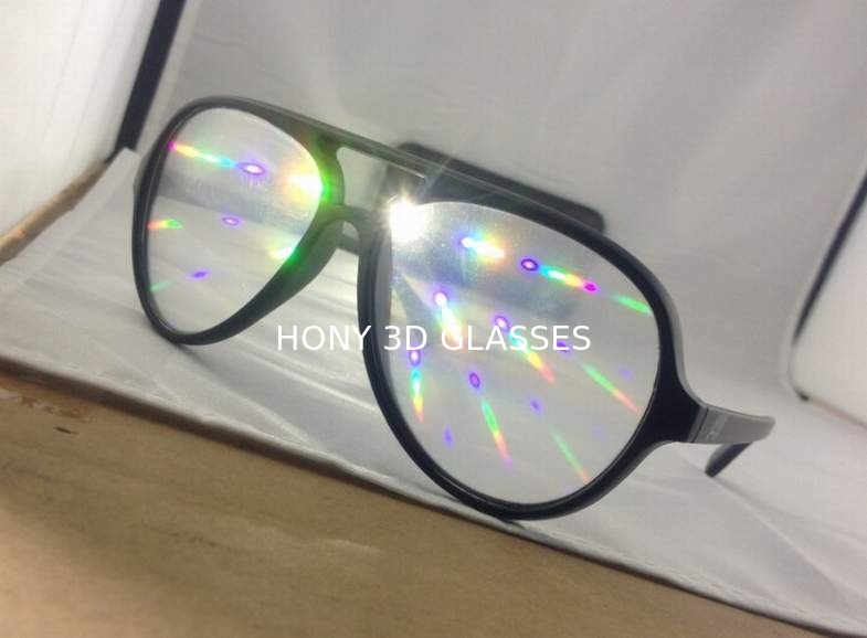 Vidrios plásticos de la difracción del estilo popular, vidrios del laser del arco iris