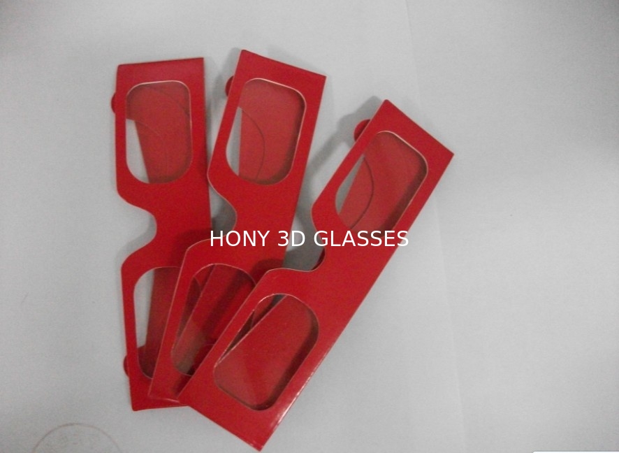 Verde rojo de los vidrios imprimibles del papel 3D del OEM con las lentes del laser del ANIMAL DOMÉSTICO del PVC