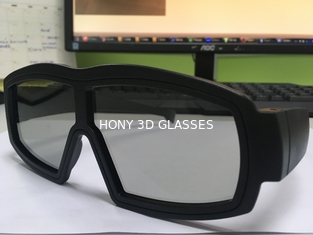 El cine utilizó 3d los vidrios polarizados lineares negros Imax Eeywear con el marco grande