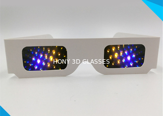 Concierte los vidrios de los fuegos artificiales 3d, vidrios de papel de la difracción 13500 rejas ligeras