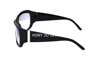 Los vidrios pasivos polarizados lineares 3d para el cine, plástico polarizaron las gafas de sol