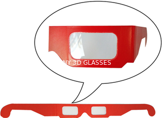 Vidrios Anaglyphic del papel 3D, tamaño disponible de los vidrios 400*37m m del monitor del rojo 3d