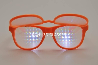 Vidrios plásticos de la difracción del marco anaranjado con la lente del grueso de 0.65m m