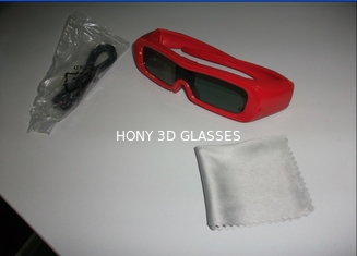 Los vidrios activos universales del obturador 3D del marco plástico de la PC, vidrios del IR llevan