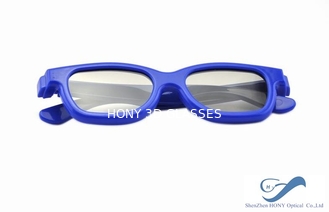 El marco azul Reald 3D polarizó los vidrios circulares para los niños y el adulto