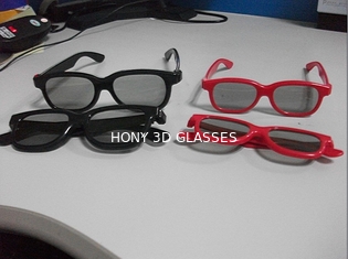 La circular plástica colorida polarizó las gafas de seguridad 3D para el cine